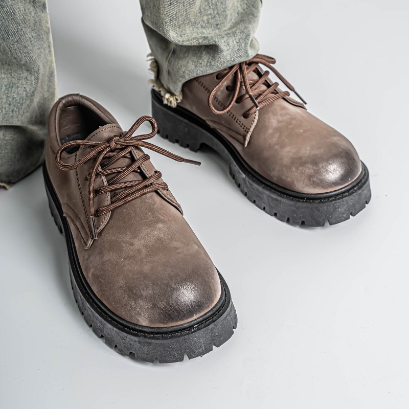 Leather Work Outfit - Zapatos casuales formales para hombre, parte
