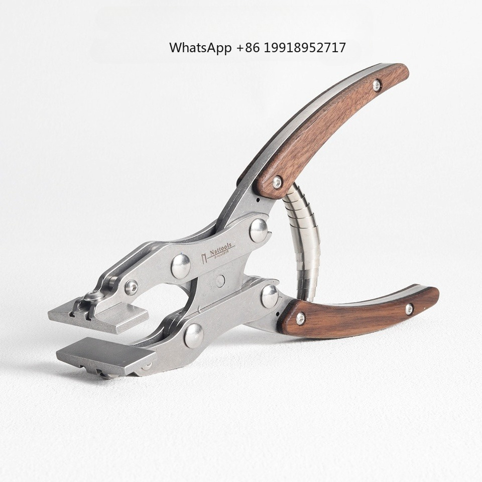 Leatherwork Hand Press - Alicates planos de cuero de acero