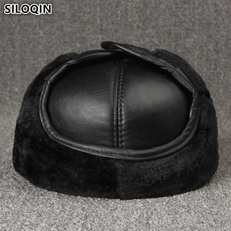 Leather Work Hat - Gorras de cuero genuino, gorros cálidos