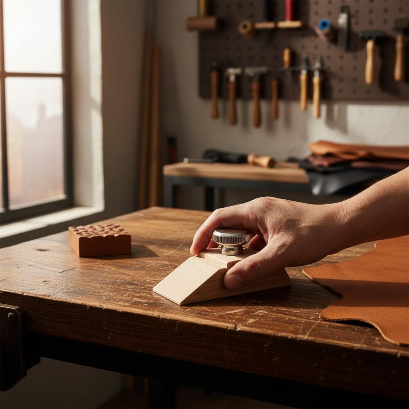 Leatherworker Block - Bloque de lijado de cuero con