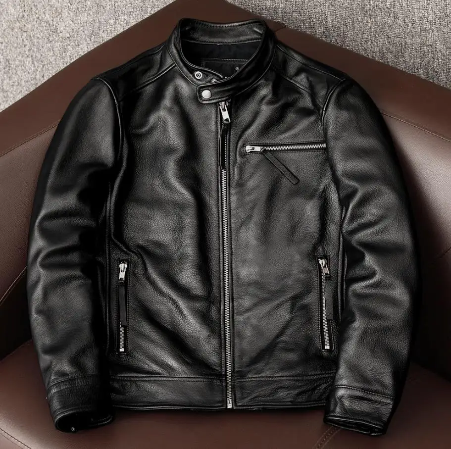 Leather Work Jacket - Ropa de cuero de vaca real