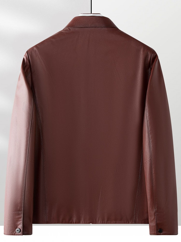 Chaqueta de traje de cuero gen - Leather Work Jacket reseña y precio