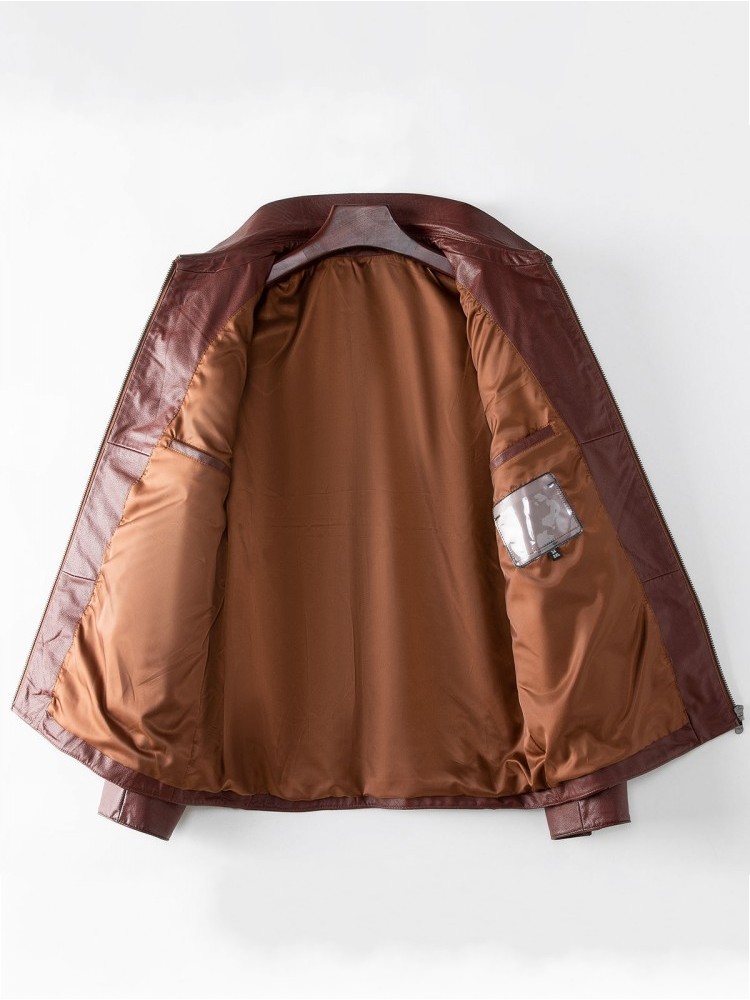 Chaqueta de traje de cuero gen - Leather Work Jacket reseña y precio