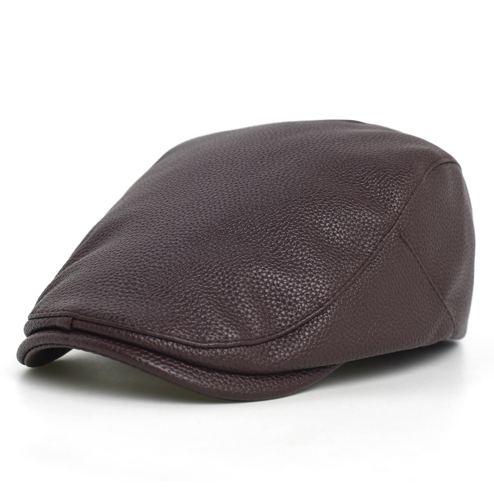 Gorra Newsboy de PU para Hombr - Leather Work Hat reseña y precio
