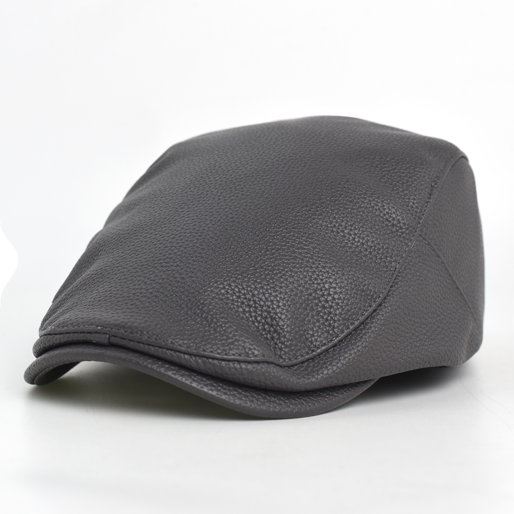 Gorra Newsboy de PU para Hombr - Leather Work Hat reseña y precio