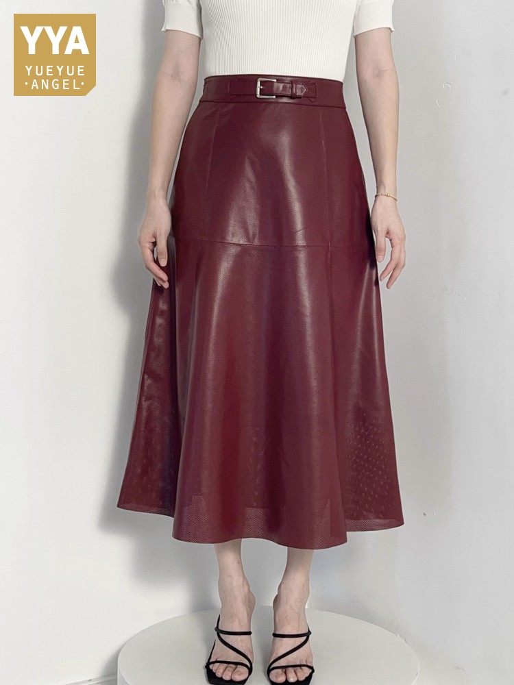 Nueva moda mujer ahueca hacia  - Leather Work Outfit reseña y precio