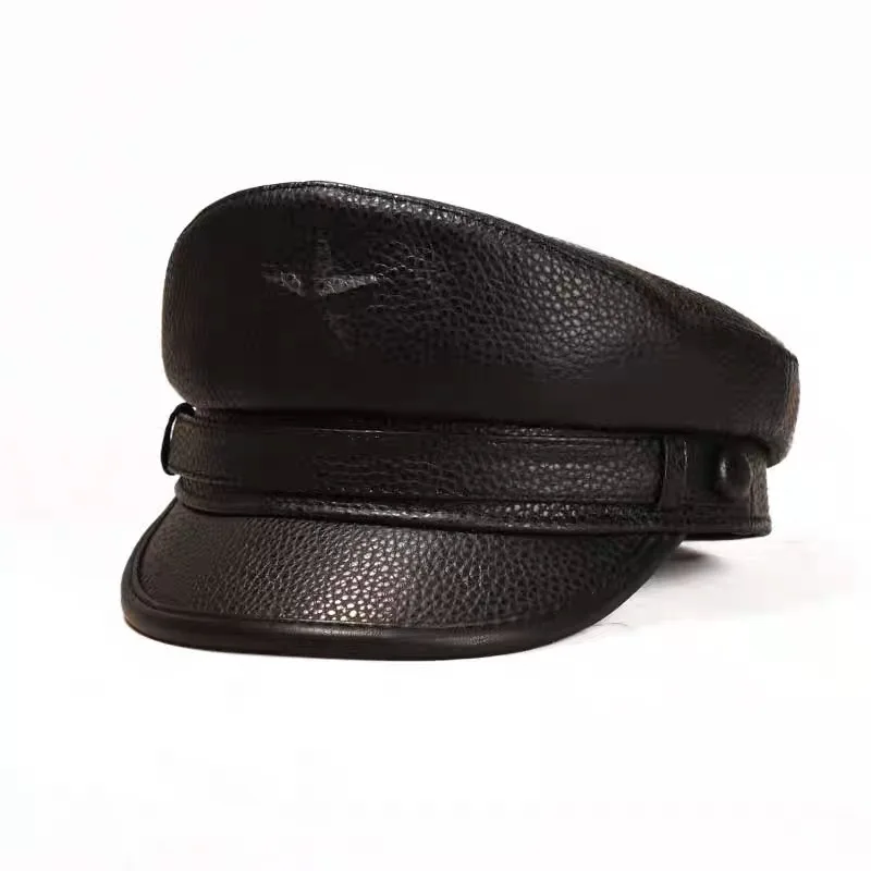 Gorra militar novedosa para ho - Leather Work Hat reseña y precio