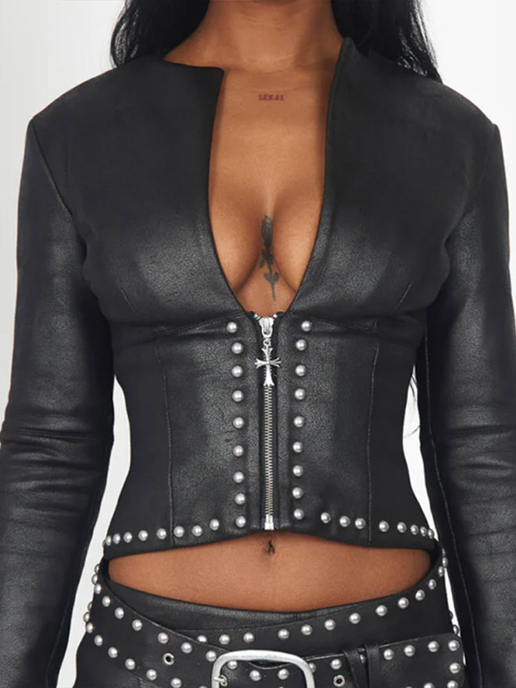 Conjunto de 2 piezas de chaque - Leather Work Jacket reseña y precio