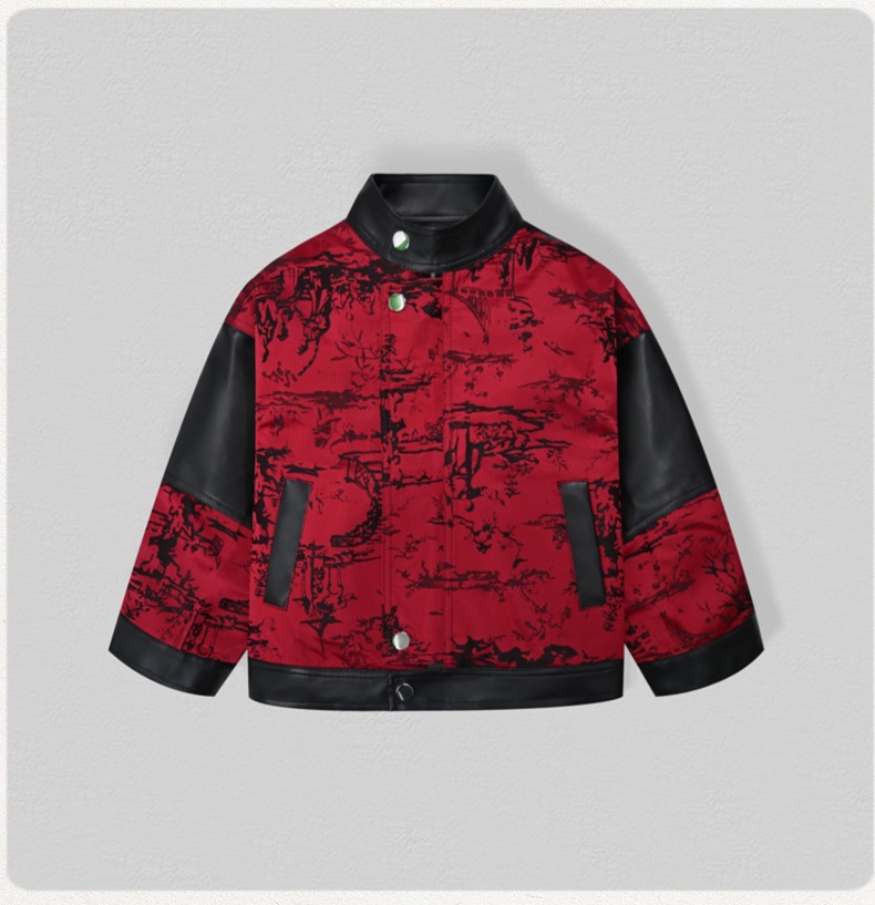 Chaqueta de cuero Pu con borda - Leather Work Jacket reseña y precio