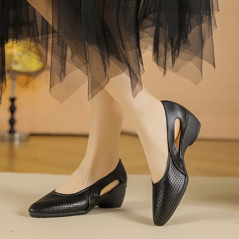 Zapatos de Cuña para Mujer San - Leather Work Outfit reseña y precio
