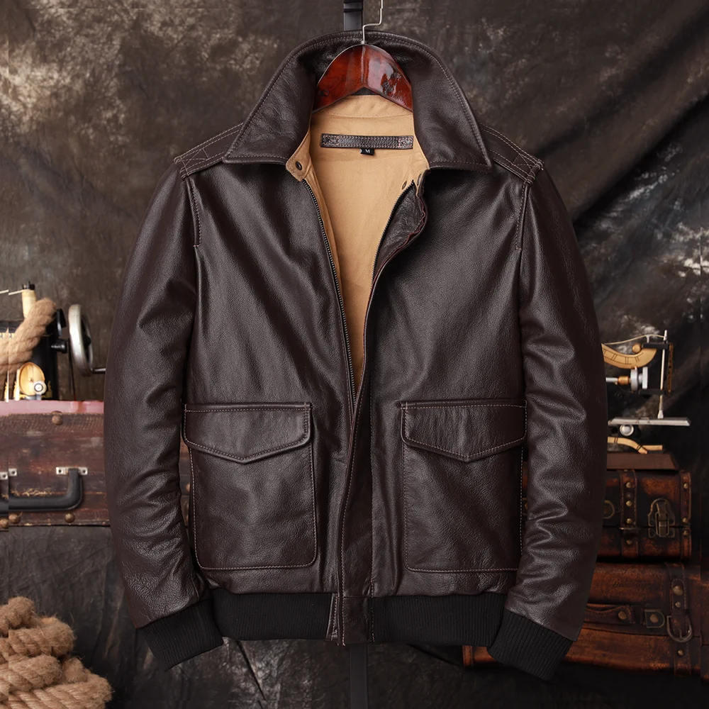 Chaqueta de Piloto Bomber A2 d - Leather Work Jacket reseña y precio