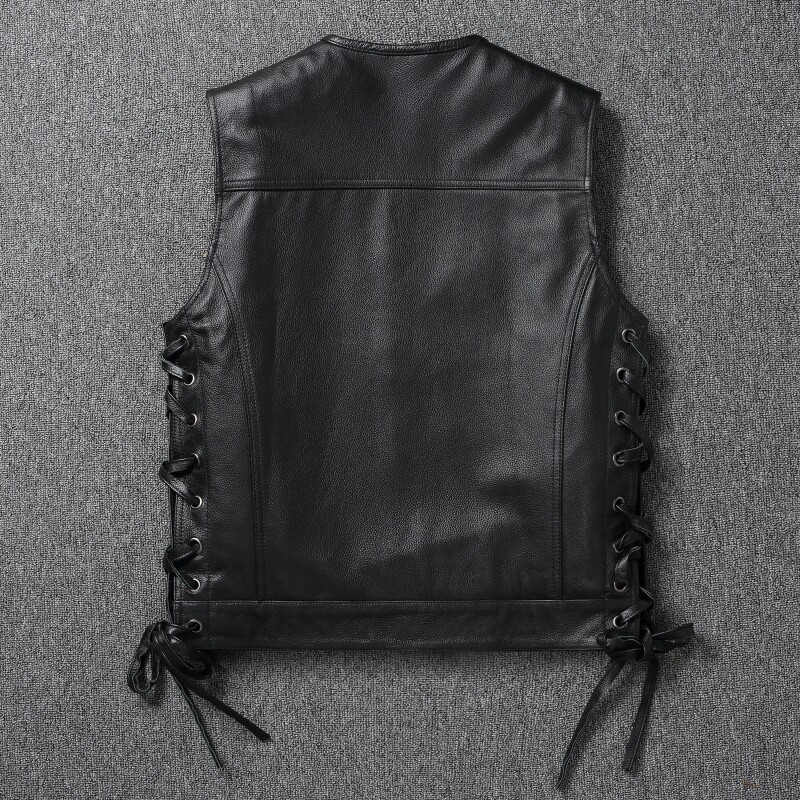 Chaleco de Cuero para Motocicl - Leather Work Jacket reseña y precio