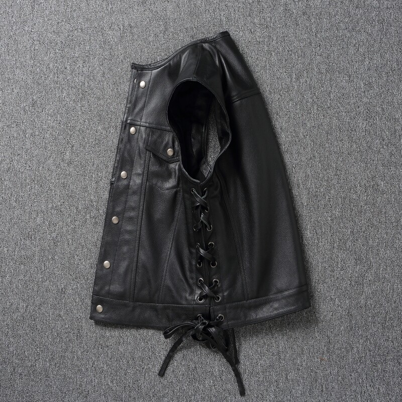 Chaleco de Cuero para Motocicl - Leather Work Jacket reseña y precio