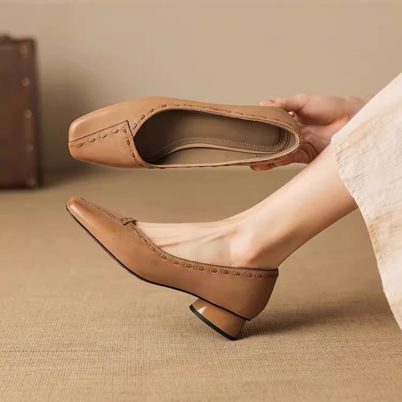 Elegantes Zapatos Planos de Ta - Leather Work Outfit reseña y precio