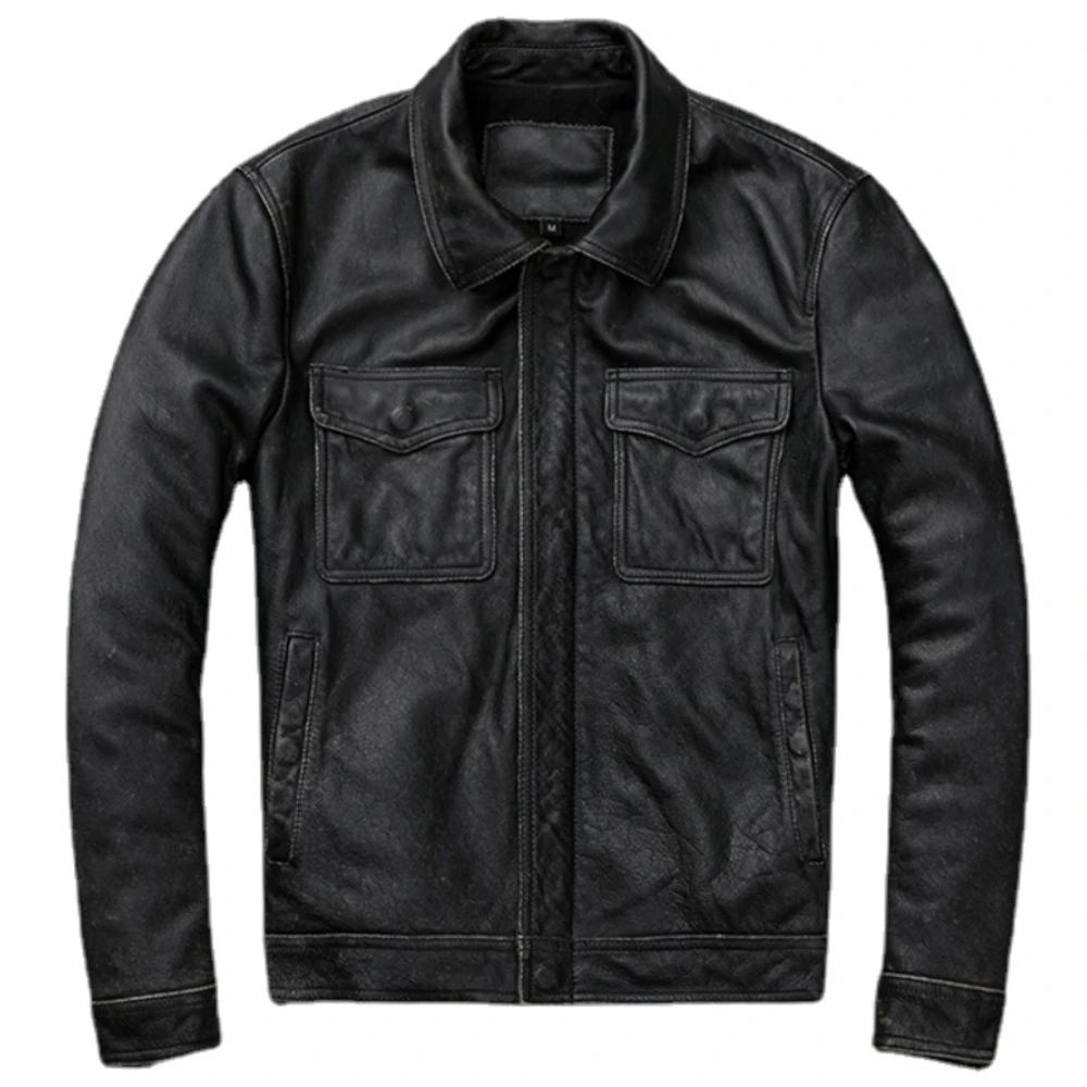 Chaqueta Vintage de cuero genu - Leather Work Jacket reseña y precio