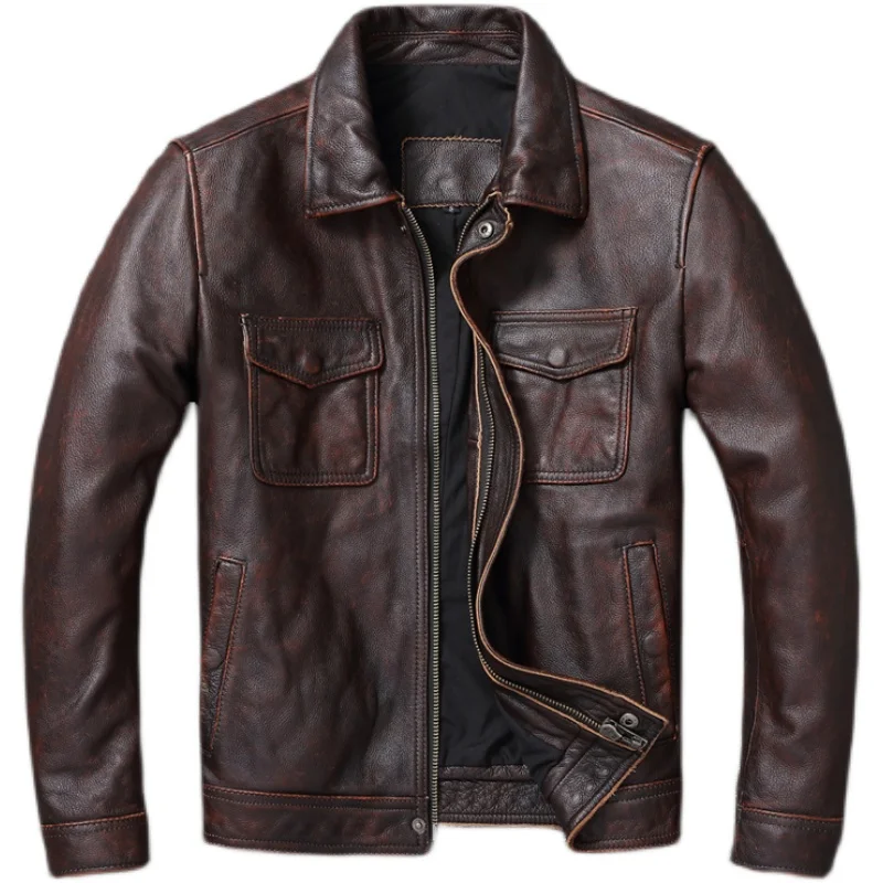 Chaqueta Vintage de cuero genu - Leather Work Jacket reseña y precio