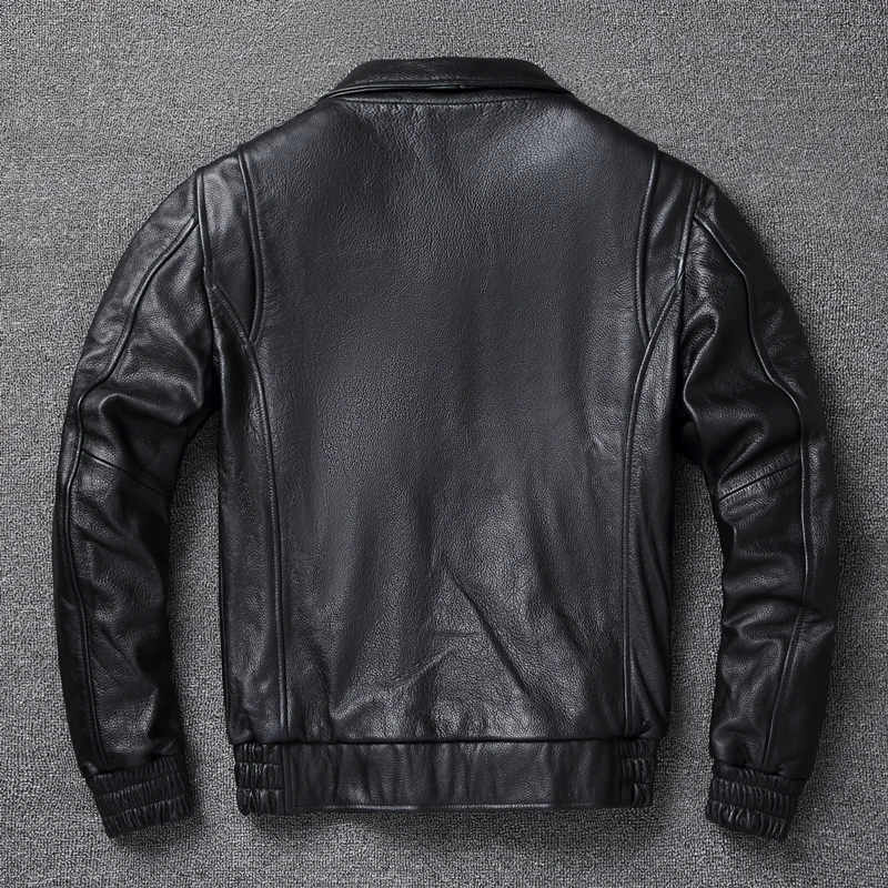 Chaqueta de cuero genuino para - Leather Work Jacket reseña y precio