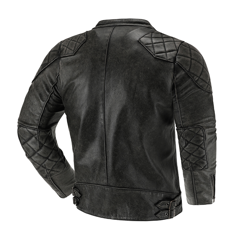 Chaqueta de cuero Retro Para m - Leather Work Jacket reseña y precio