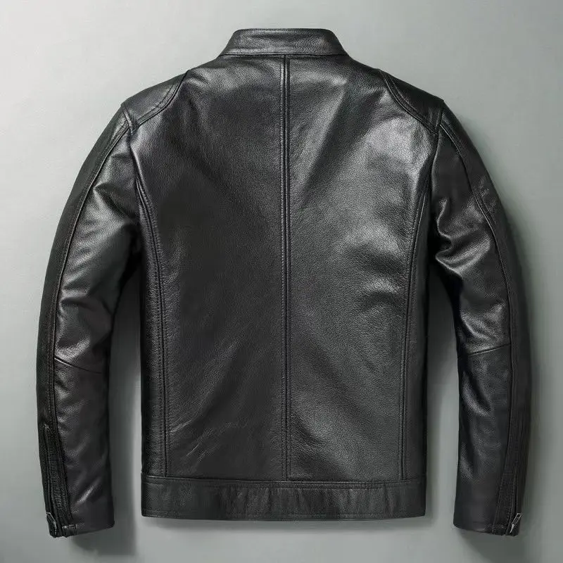 Chaqueta de cuero genuino para - Leather Work Jacket reseña y precio